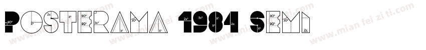 Posterama 1984 Semi字体转换